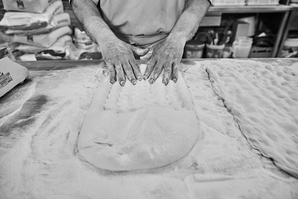 Italian pastries, focaccia, ciabatta