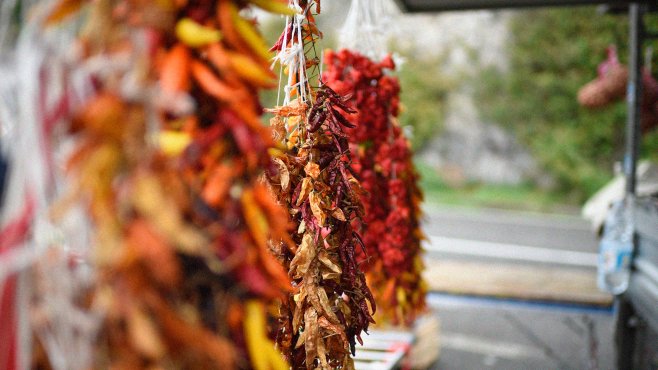 Sarubbi, chilli papričky, peperoncino, calabria